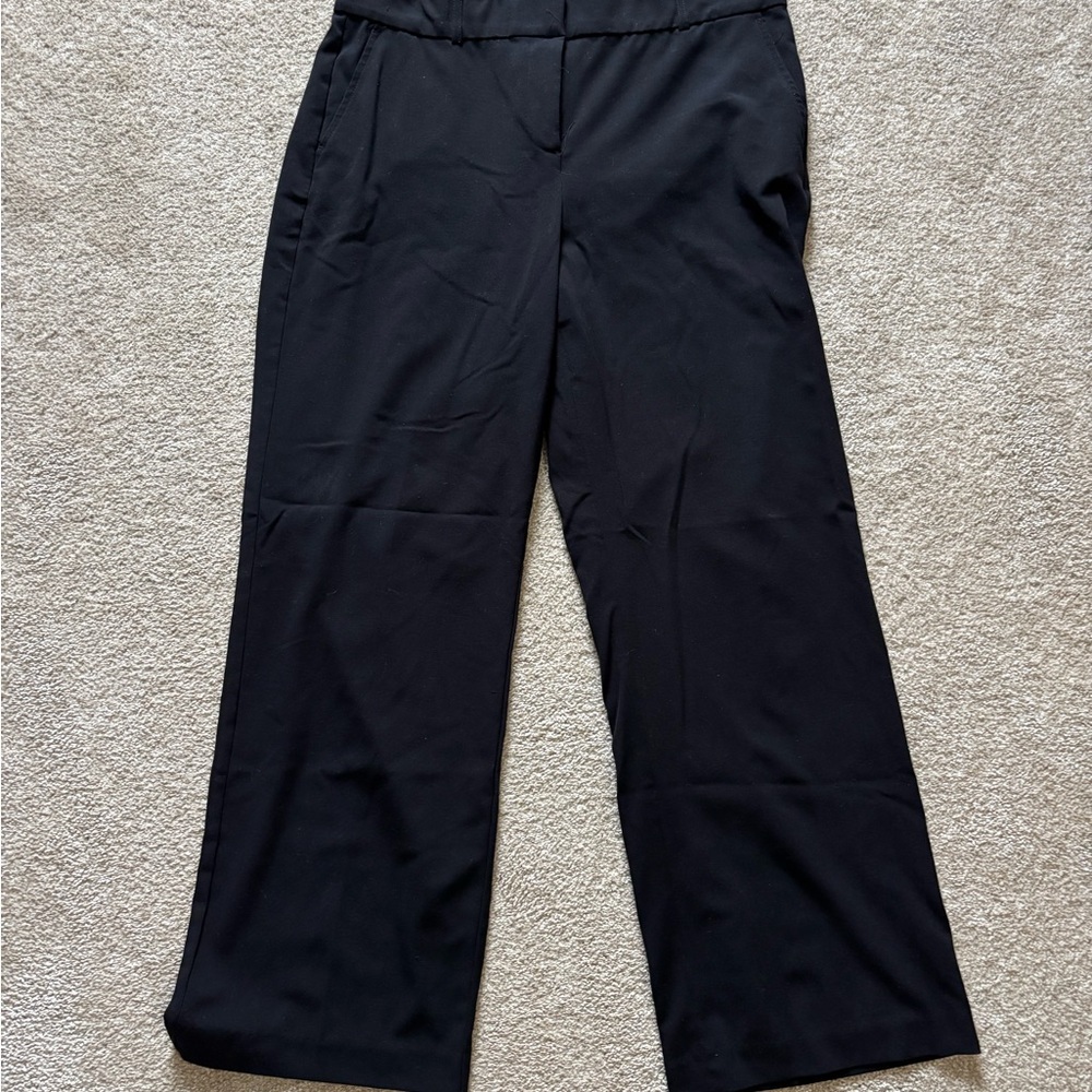 Briggs New York Black Wide Leg Pants Elastic Wait